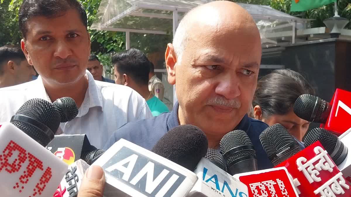 Dormer Delhi Deputy CM Manish Sisodia and AAP Delhi State President Saurabh Bharadwaj after the meeting