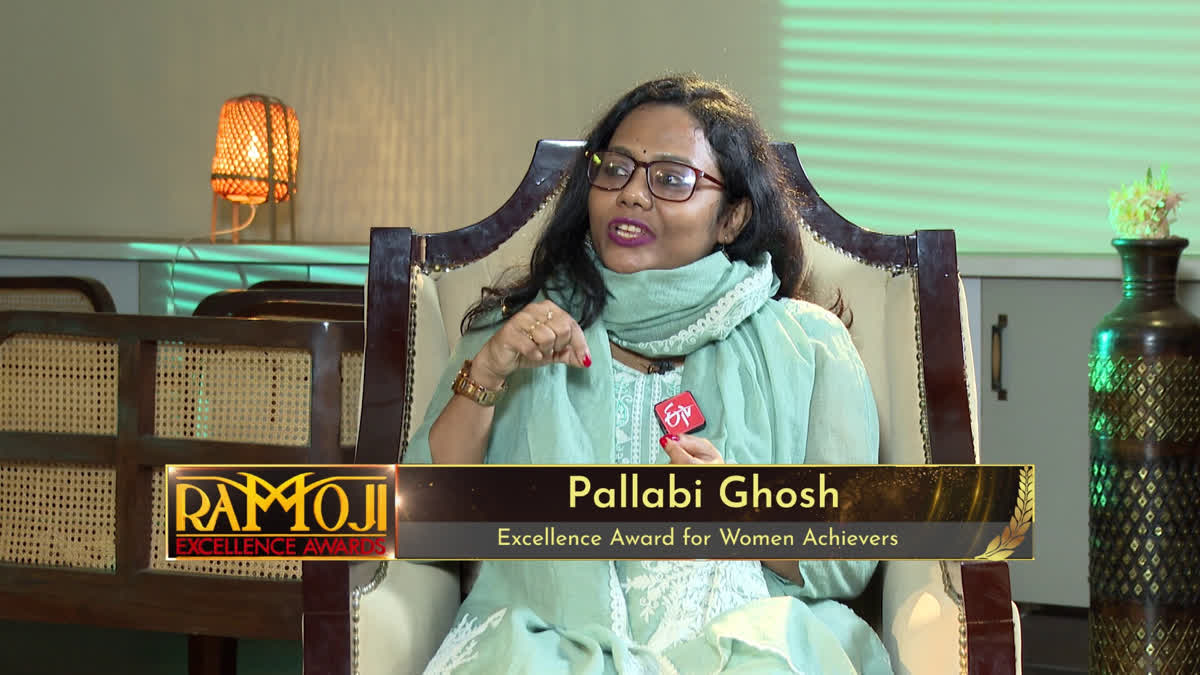 Pallabi Ghosh, 2025 Ramoji Excellence Award Winner in Women Achiever category.