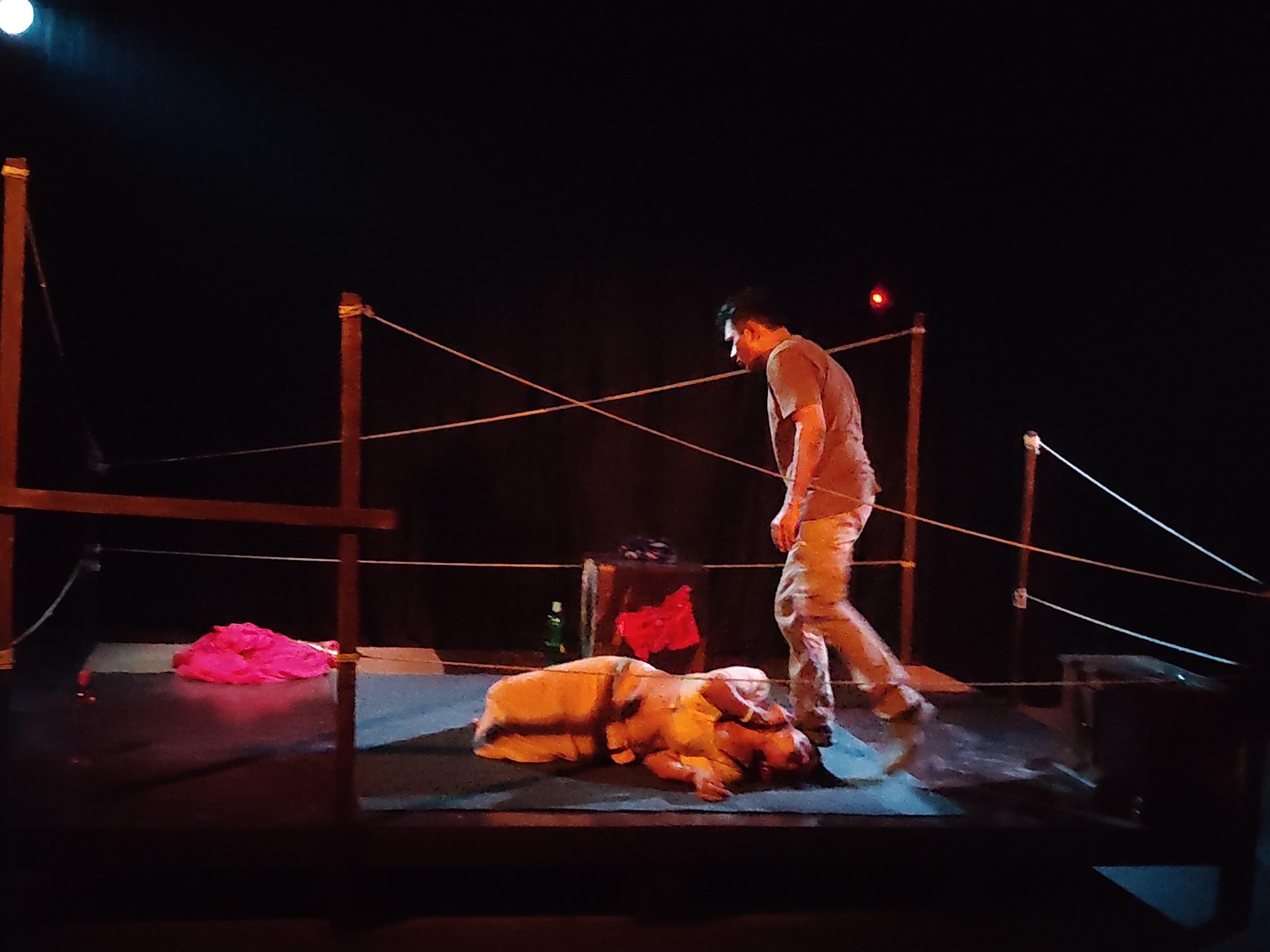 baharul islam portrays lead role in Unchayi play by Seagull Theatre in Hyderabad