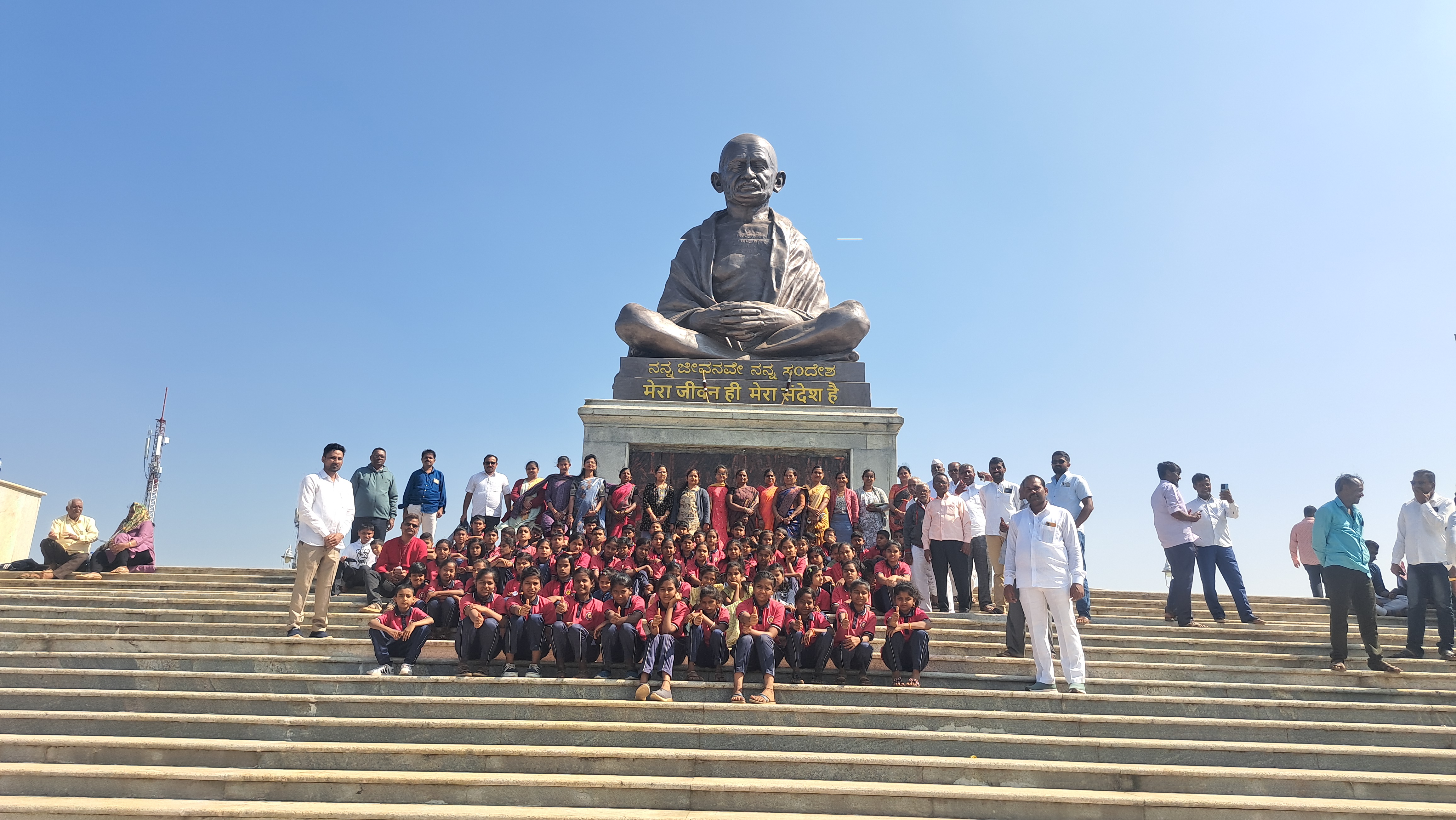 School and college Students watched the winter session at Suvarna Soudha in Belagavi
