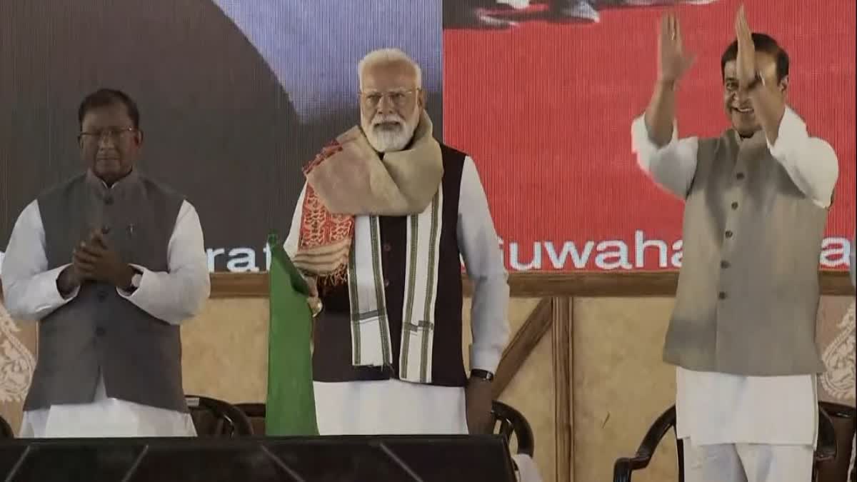 PM MODI FLAGS OFF AMRIT BHARAT