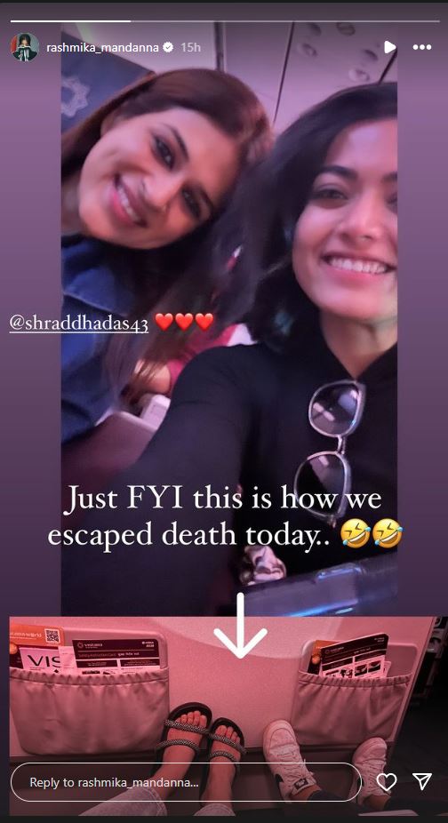 Rashmika's flight makes emergency landing: Know the reason