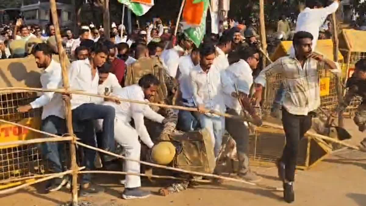 Mahasamund Congress protest