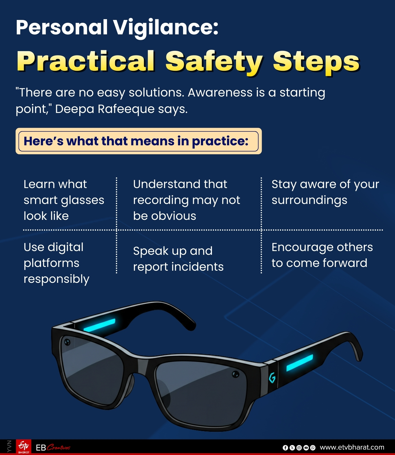 Personal vigilance: Practical safety steps