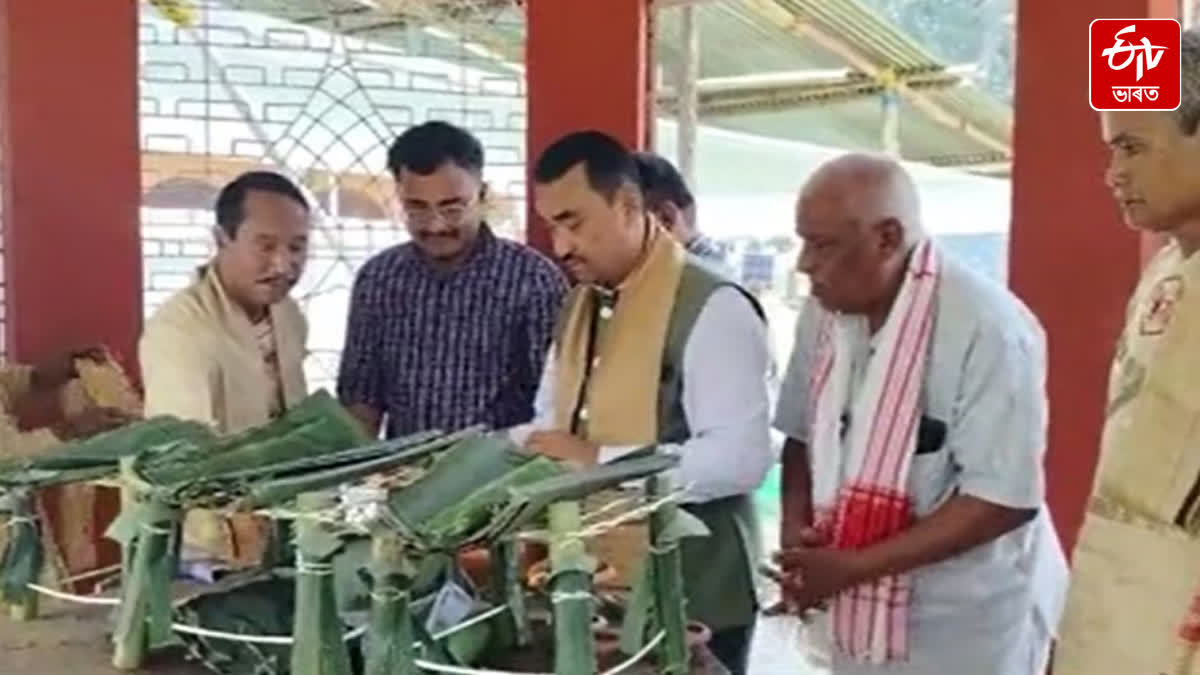 Tai religious traditional ceremony held at Charaideo Maidam