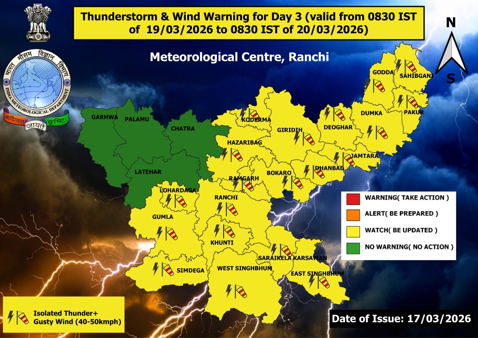 Jharkhand Weather Report