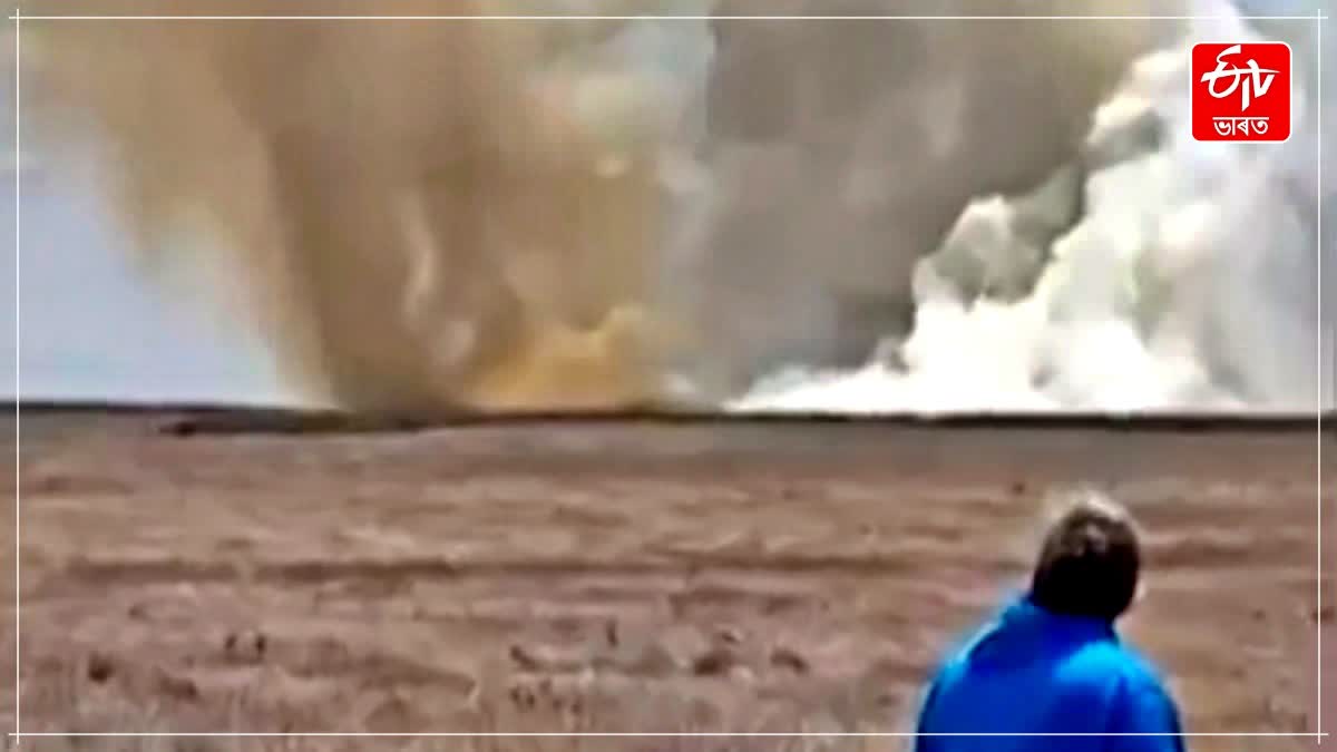 SEVERAL crew members eject safely after two Navy jets collide during air show in Idaho