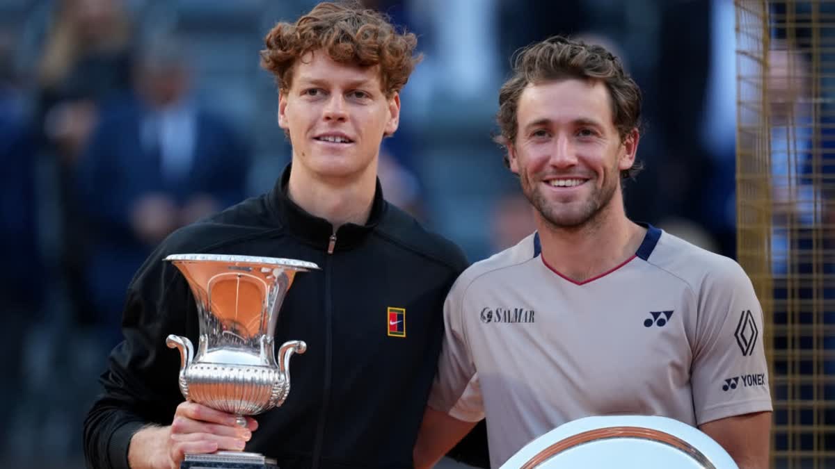 Jannik Sinner won Italian Open beating Casper Ruud