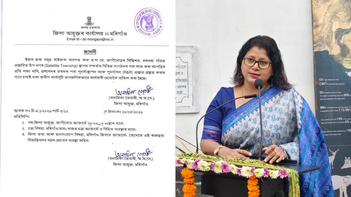 proposed Satellite Township of Jagiroad canceled byMorigaon district administration