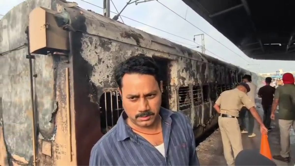 fire In Sasaram Patna train