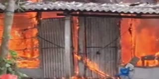 FIRE INCIDENT IN SATGAON