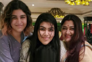 Khushbu Sundar with her family