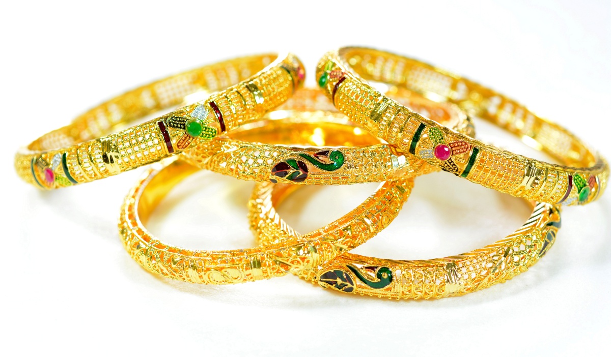Gold bangles