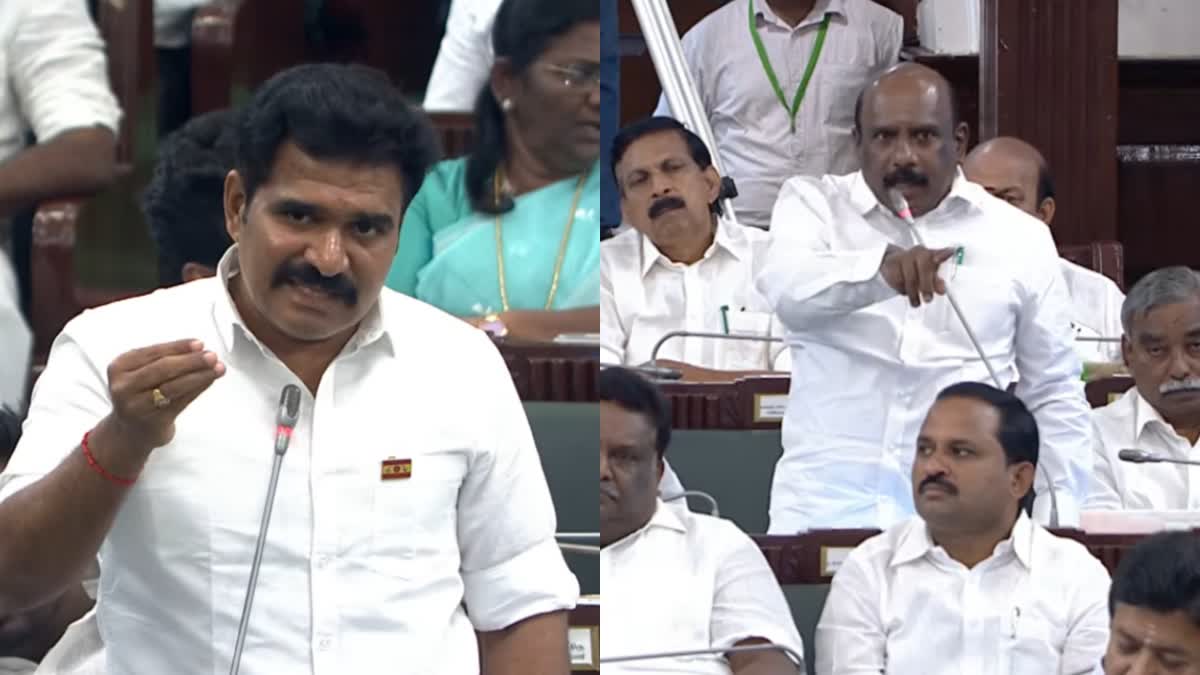 அமைச்சர் நிர்மல்குமார் - திமுக எம்.எல்.ஏ. மனோஜ் பாண்டியன்