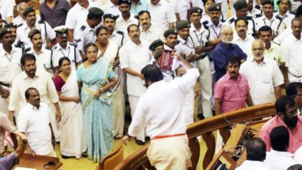 Kerala High Court quashes case against UDF MLA A T George over 2015 Assembly brawl; all proceedings against UDF leaders now ended.