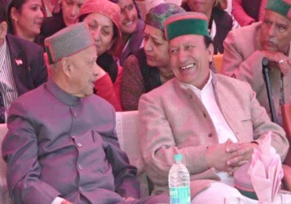 वीरभद्र सिंह के साथ केहर सिंह खाची