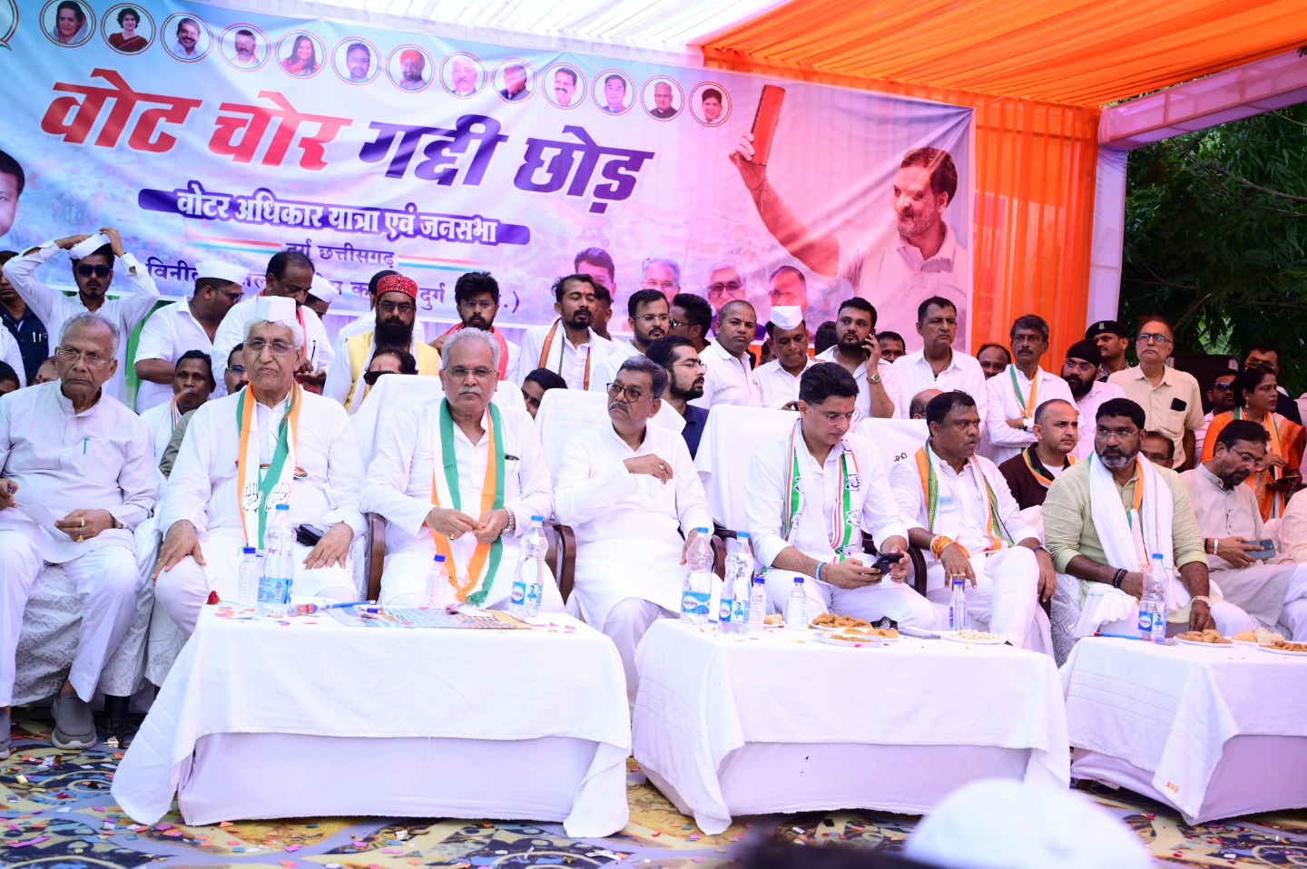 कांग्रेस की वोट अधिकार यात्रा का समापन,वोट चोर गद्दी छोड़ का गूंजा नारा,  सचिन पायलट चुनाव आयोग पर बरसे