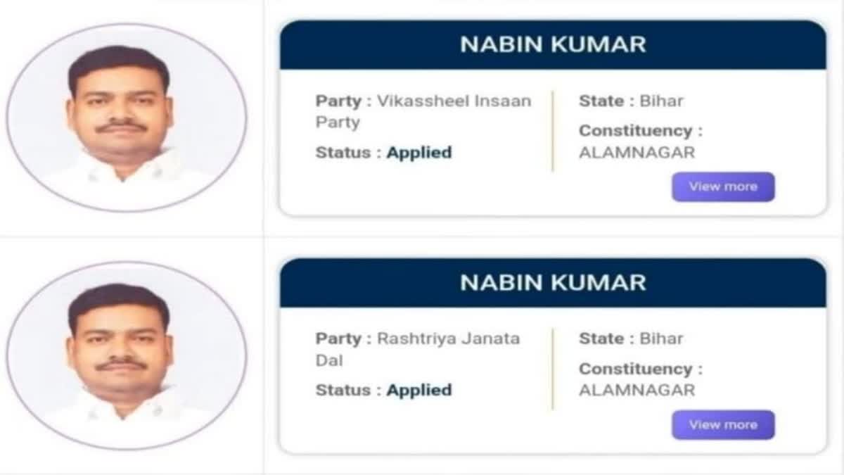 Same Candidate Nomination In Two Party