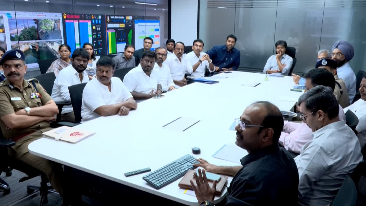 Photo: ETV Bharat CM Vijay Inspects Chennai Flood Operations After Heavy Rains