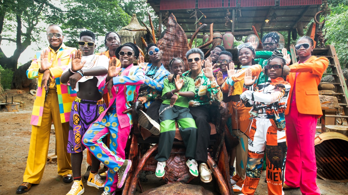 Shivanna and Ugandan dancers in 45 promotion song