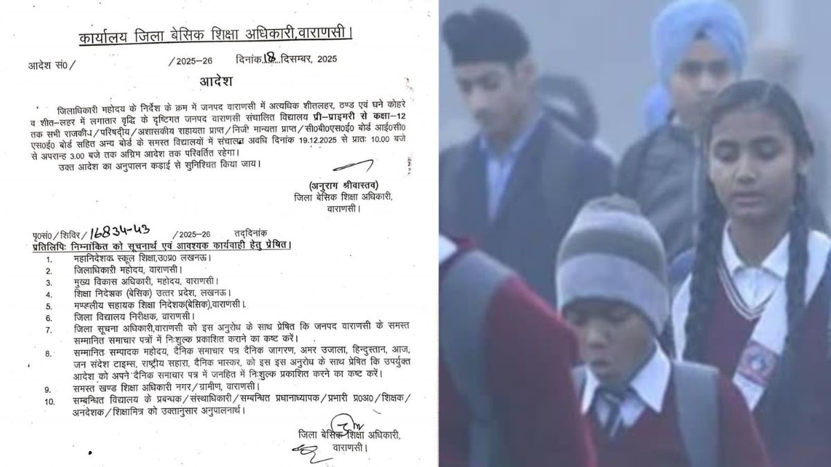 जारी किया गया आदेश.