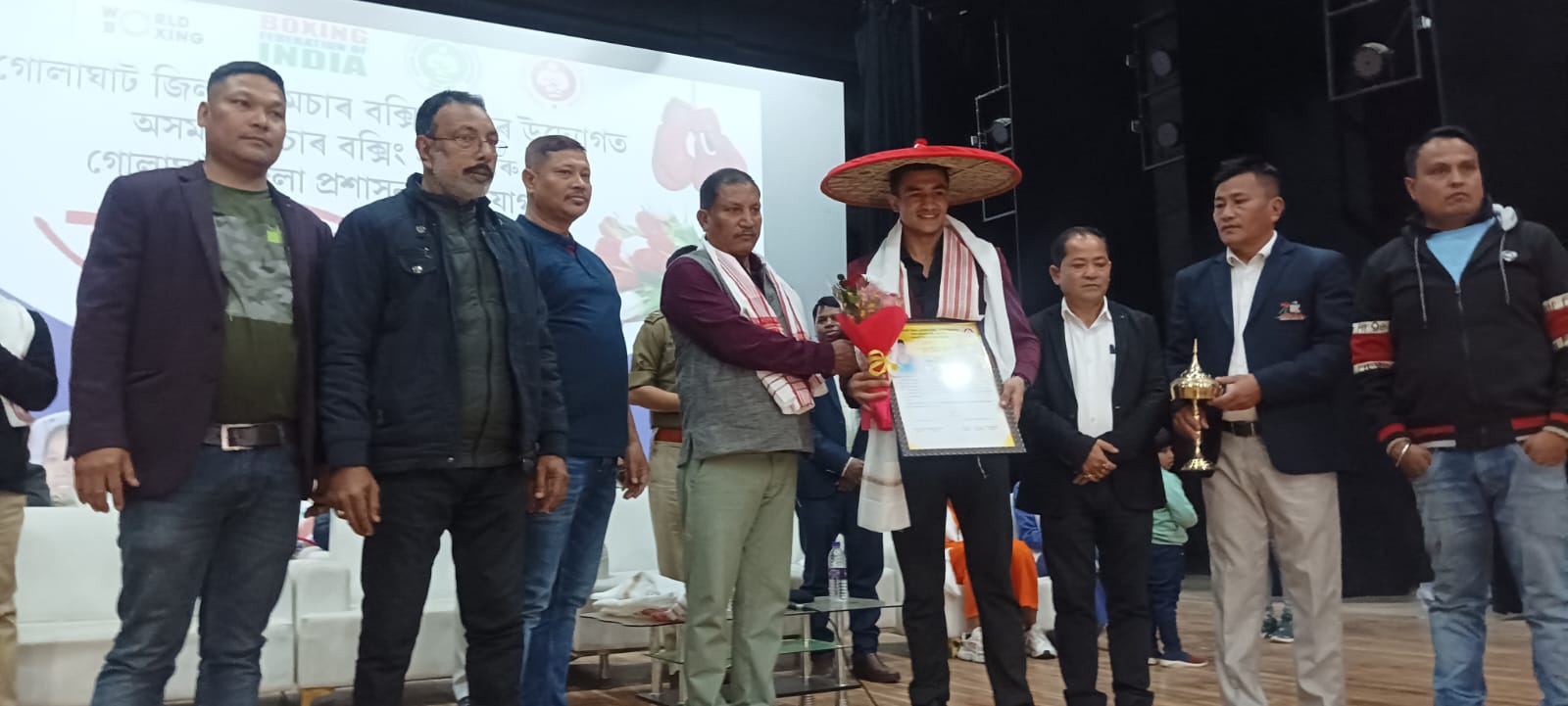 National Games medal-winning boxer felicitated