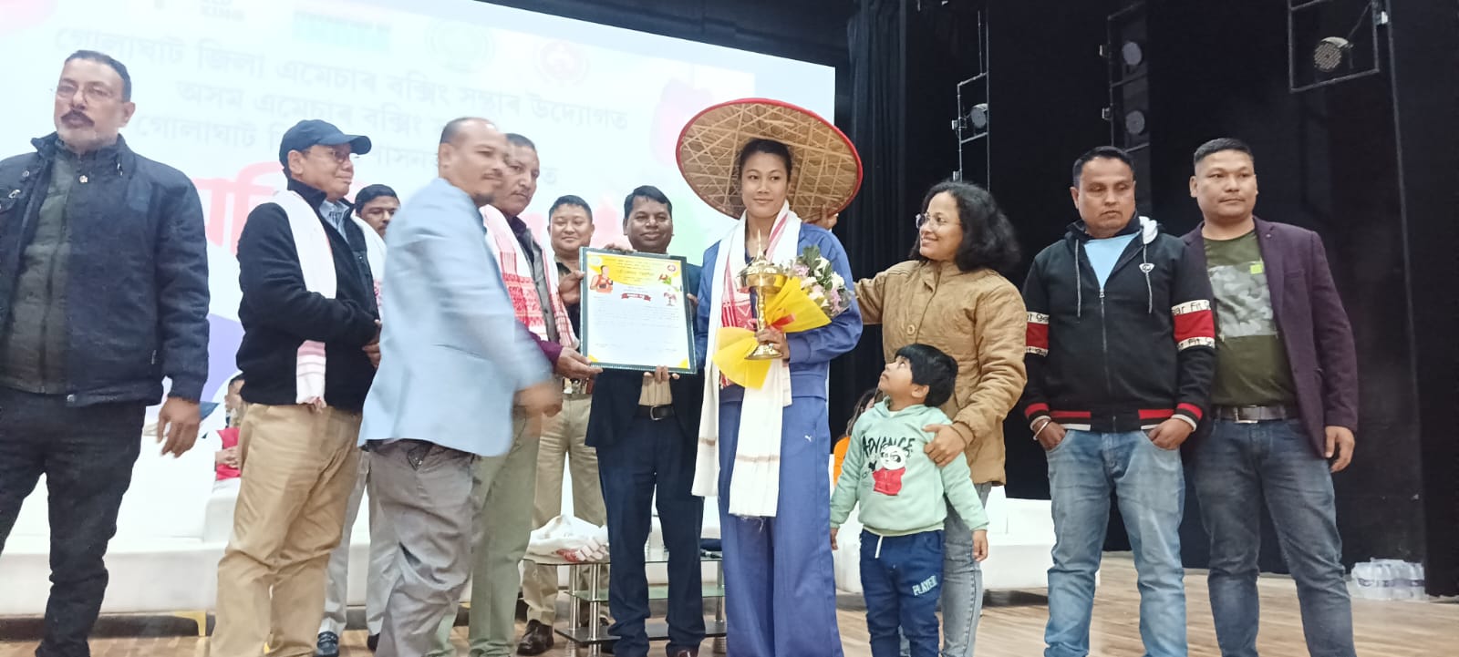 National Games medal-winning boxer felicitated