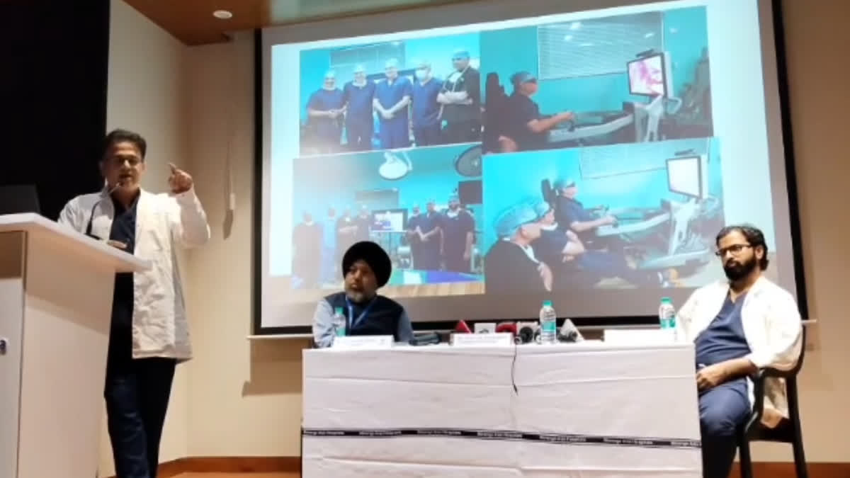 Haryana Faridabad Doctors performed the first tele robotic surgery in a private hospital in Kolkata