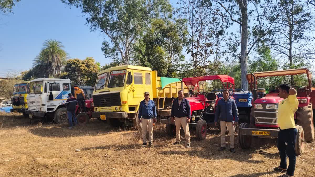 Action of Mineral Department in Bastar