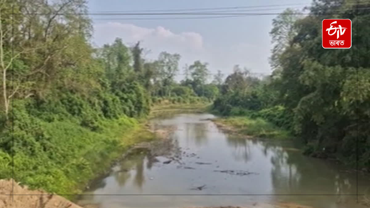 Various chemicals are polluting the water of the Sile river in Jonai