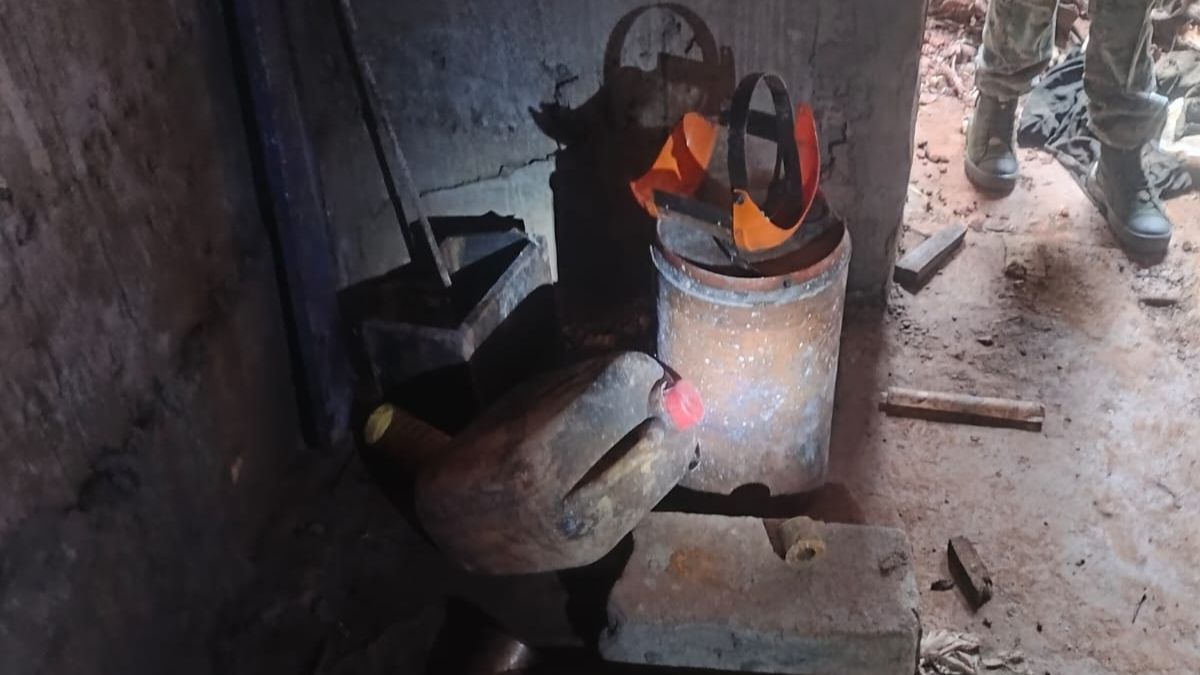 The items found inside the bunker.