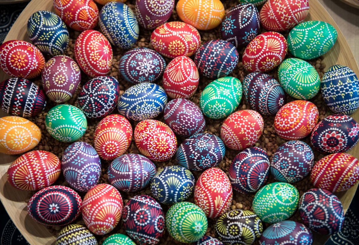 Easter eggs with messages inside