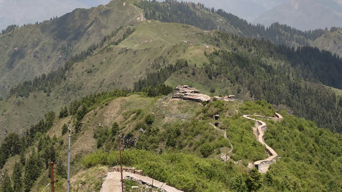 A view of the Line of Control in Poonch district of Jammu and Kashmir