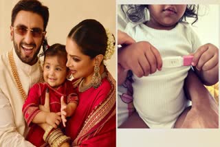 بیٹی دعا کے ساتھ دپیکا پڈوکون اور رنویر سنگھ