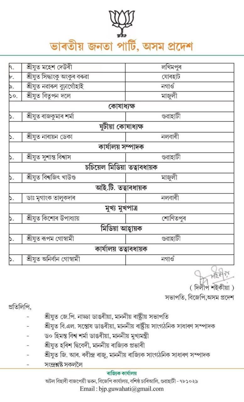 BJP Assam Pradesh