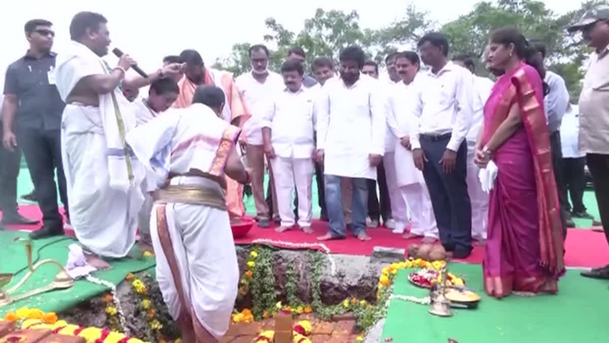 Pawan Kalyan Laid The Foundation Stone for Aranyaramam
