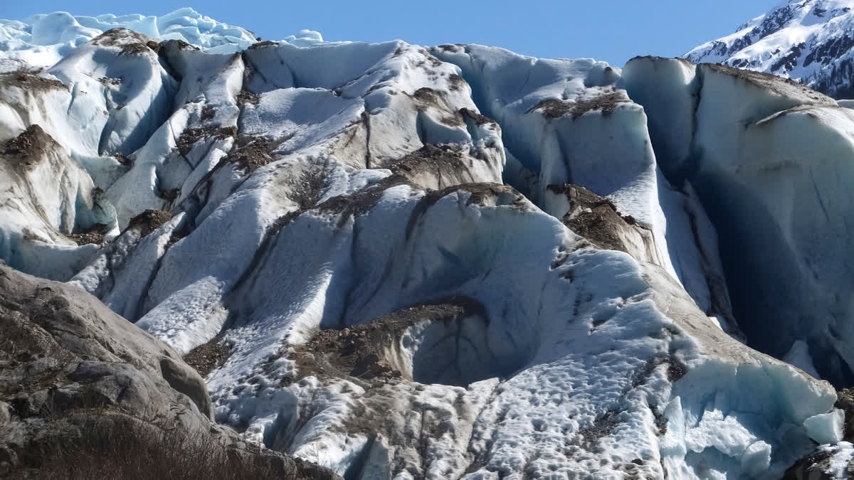 FILE - The Herbert Glacier is seen, April 23, 2017, near Juneau, Alaska, in the Tongass National Forest.