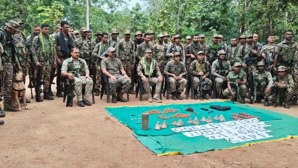 Security Forces Recover Explosives From Suspected Naxal Dump In Sukma