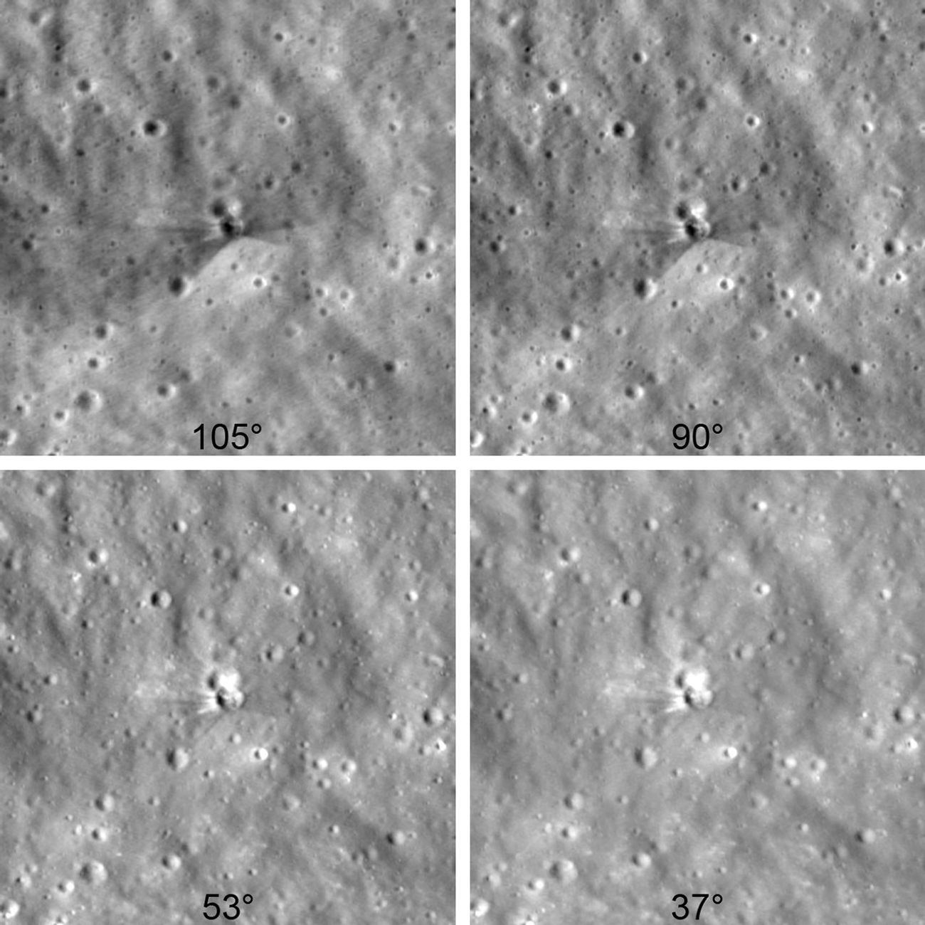 Following a Korean spacecraft's picture of the impact site, NASA finally shares before-and-after images of a lunar crater carved by a stray SpaceX rocket