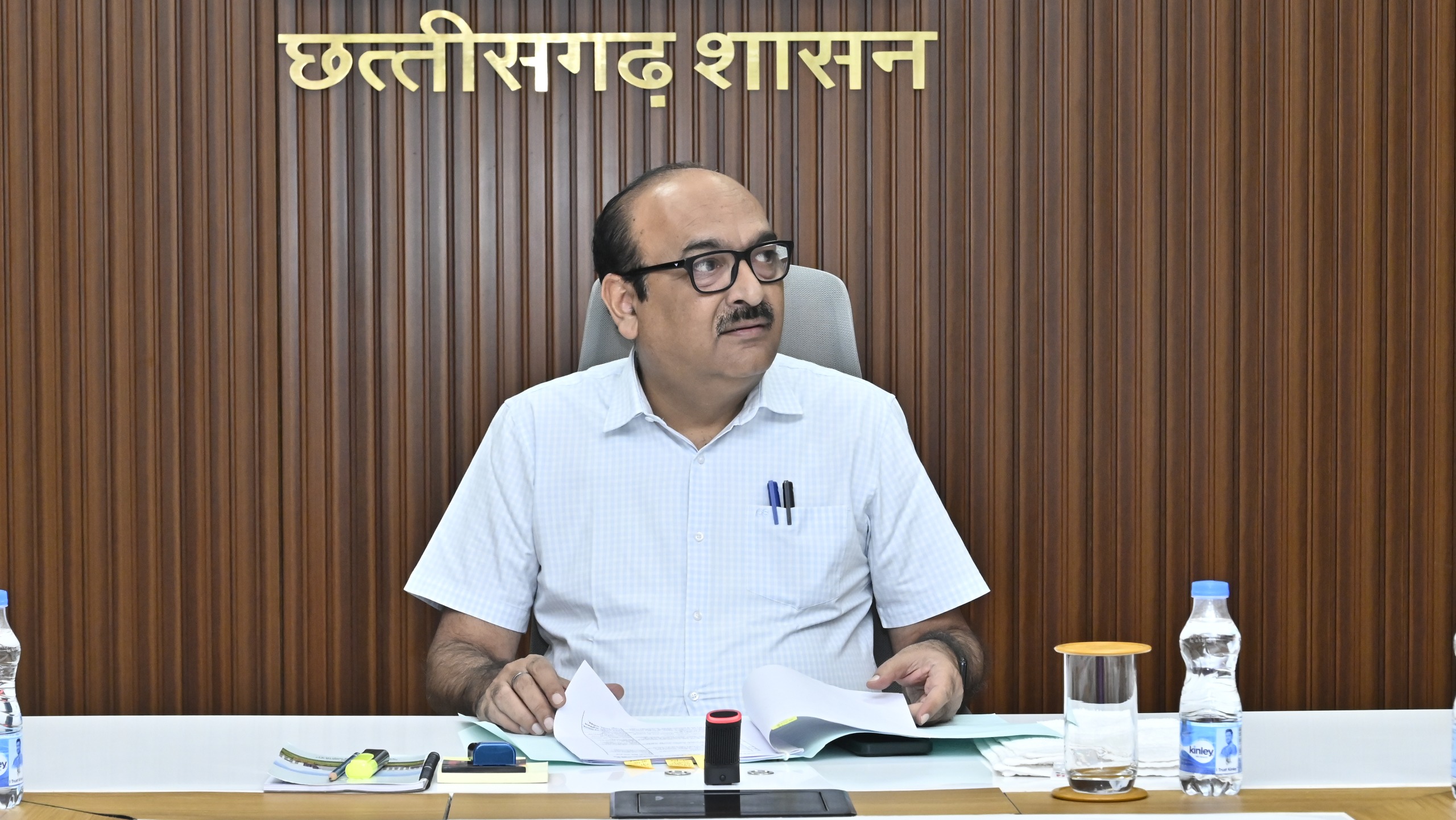 Preparations for the Vice President's visit to Chhattisgarh