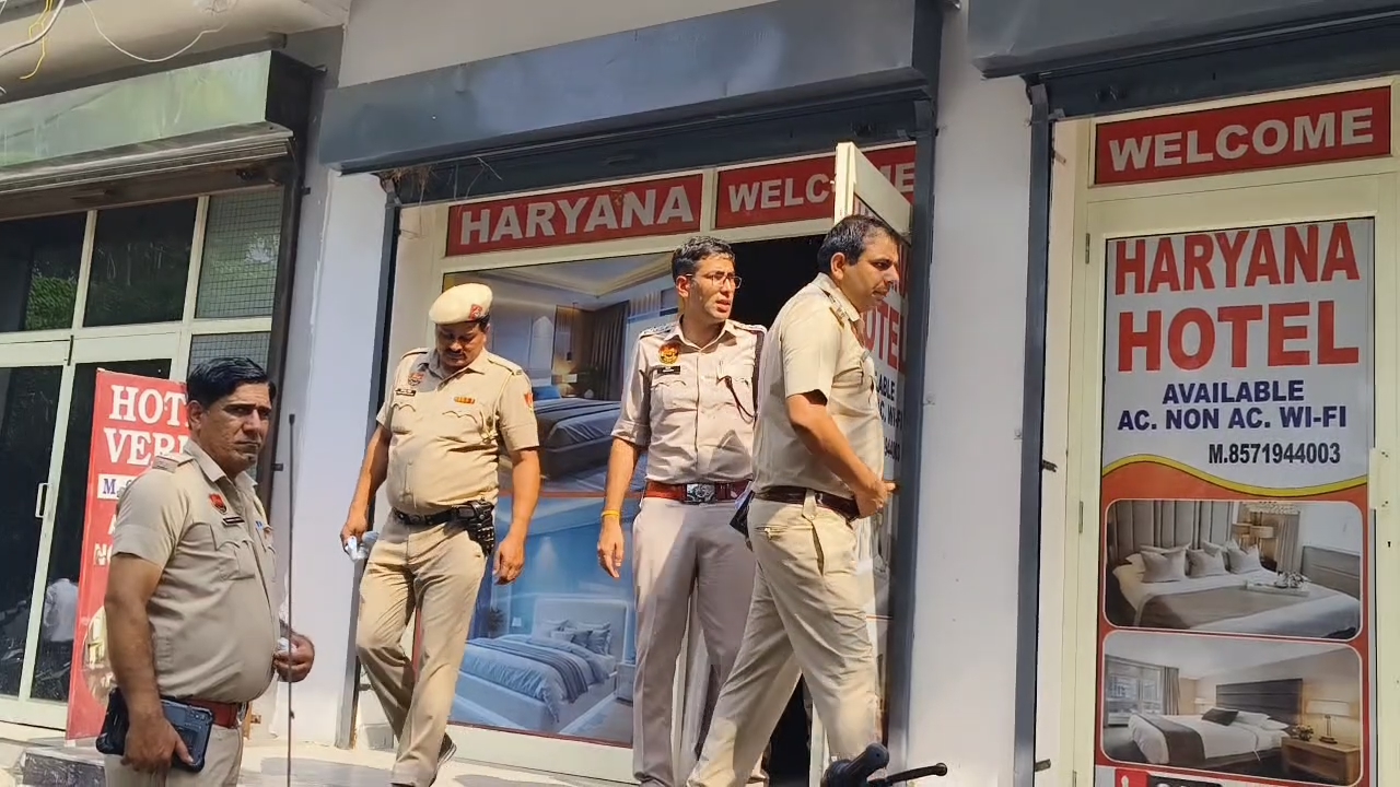 Police raid hotel on Kurukshetra Kirmach Road 10 arrested including 6 young women and 4 young men