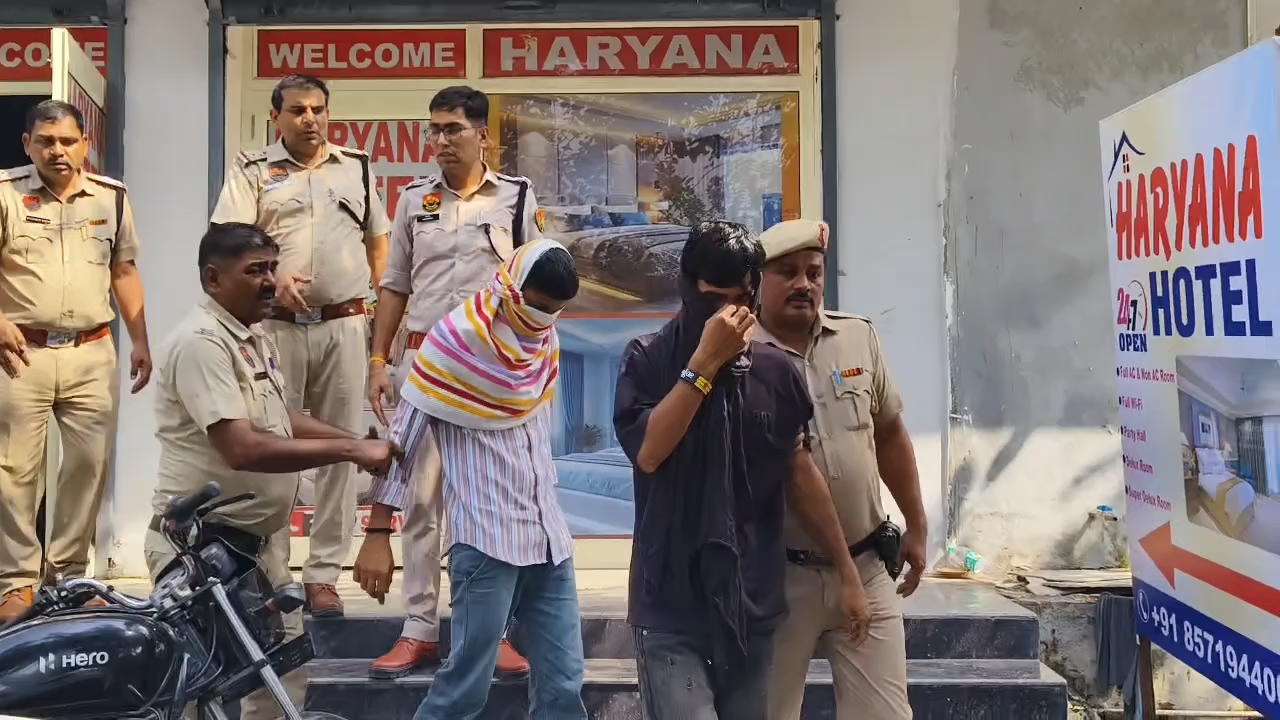 Police raid hotel on Kurukshetra Kirmach Road 10 arrested including 6 young women and 4 young men