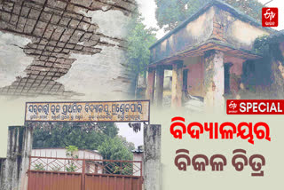 A Dismal Picture of the School: 144 Students Across 8 Classes Housed in 3 Dilapidated Rooms