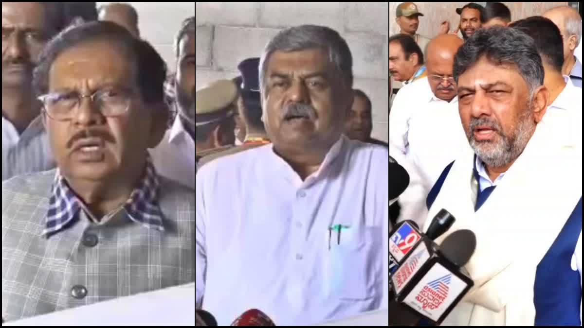 ಅಂಬೇಡ್ಕರ್​ ಬಗ್ಗೆ ಅಮಿತ್ ಶಾ ಹೇಳಿಕೆ: ರಾಜ್ಯ ಕಾಂಗ್ರೆಸ್​ ನಾಯಕರ ಆಕ್ರೋಶ