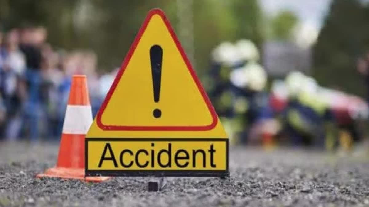 Four persons including a woman were killed after the motorcycle they were on was crushed under the wheels of a truck near Khajra village under Bahjoi police station on Moradabad-Agra Highway
