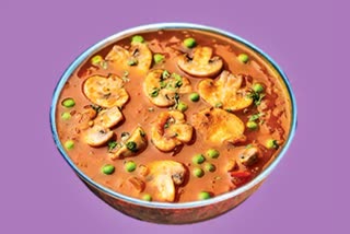 Mushroom Matar Masala Curry