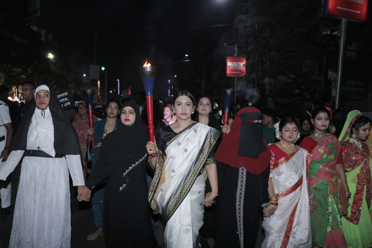 Nitish Hijab Row: Women In Kolkata Hold Massive Torch Rally, Question Centre's Silence