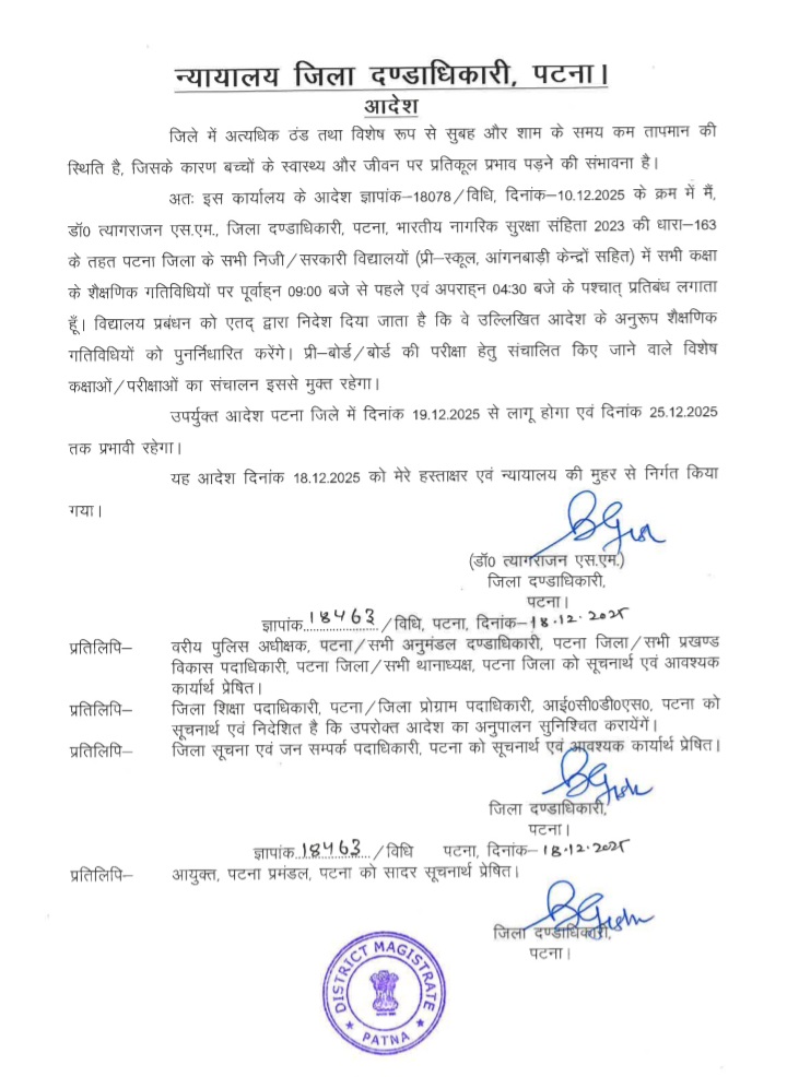 Cold Wave In Bihar