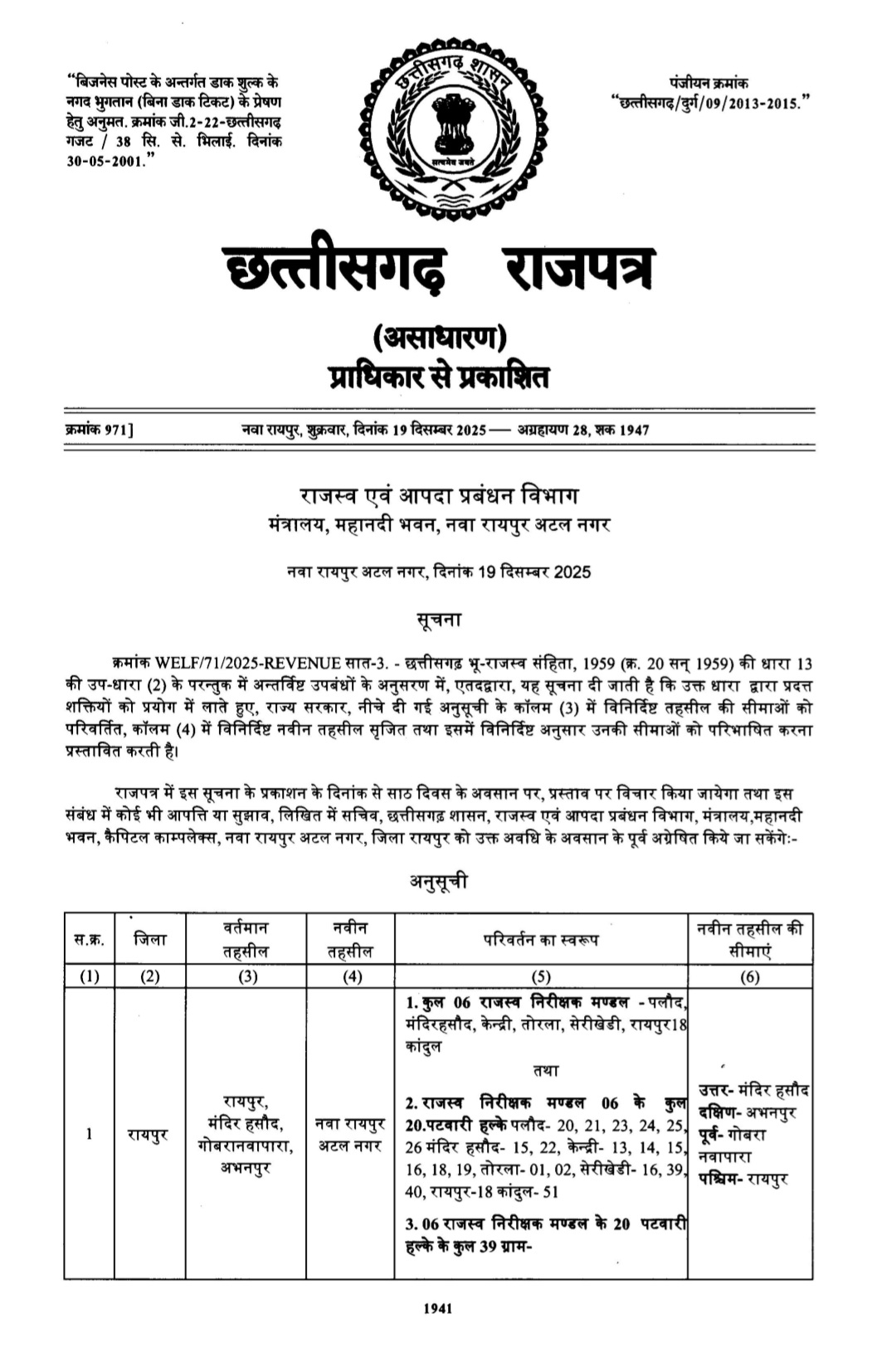 Official Notification From Sai Govt