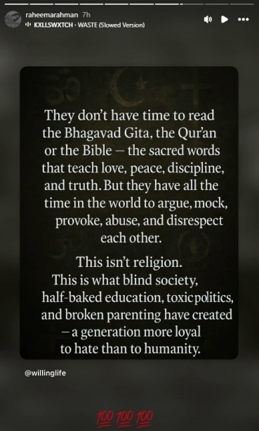 AR Rahman's Children Unite to Support Him Amid Backlash